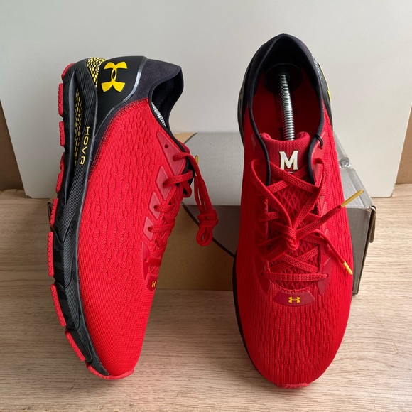 Under Armour HOVR Sonic 3 Team ‘Maryland Terrapins’ Men Sneakers- SZ 12 - Picture 4 of 9